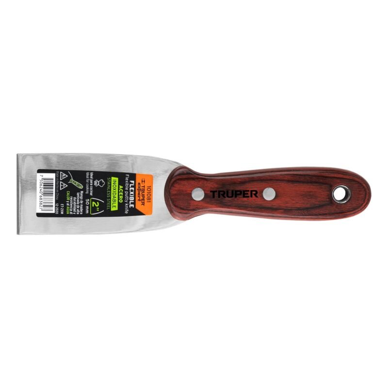 ET-2XM.jpg Código: 101081 Espátula 2' acero inoxidable con mango de madera, Expert ET-2XM