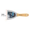 Código: 14450 Espátula flexible 4' con mango de madera, Truper ET-4F