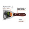 Código: 101084 Espátula 4' acero inoxidable con mango de madera, Expert ET-4XM