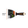 Código: 15853 Espátula flexible 5' acero inox. mango Comfort Grip, Expert ET-5FX