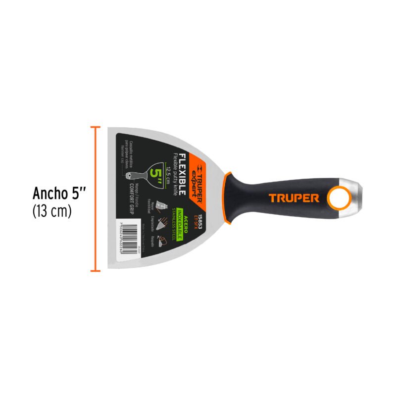 ET-5FXFC2.jpg Código: 15853 Espátula flexible 5' acero inox. mango Comfort Grip, Expert ET-5FX