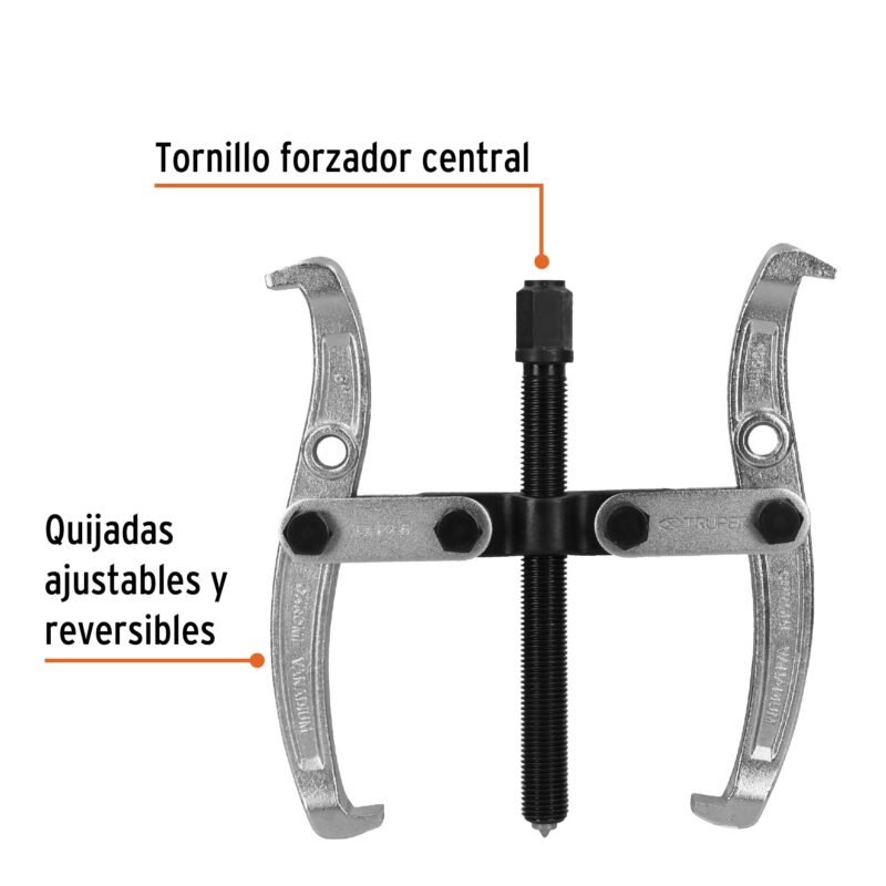 Código: 14498 Extractor de poleas, 2 quijadas, 6', Truper EX-P2-6