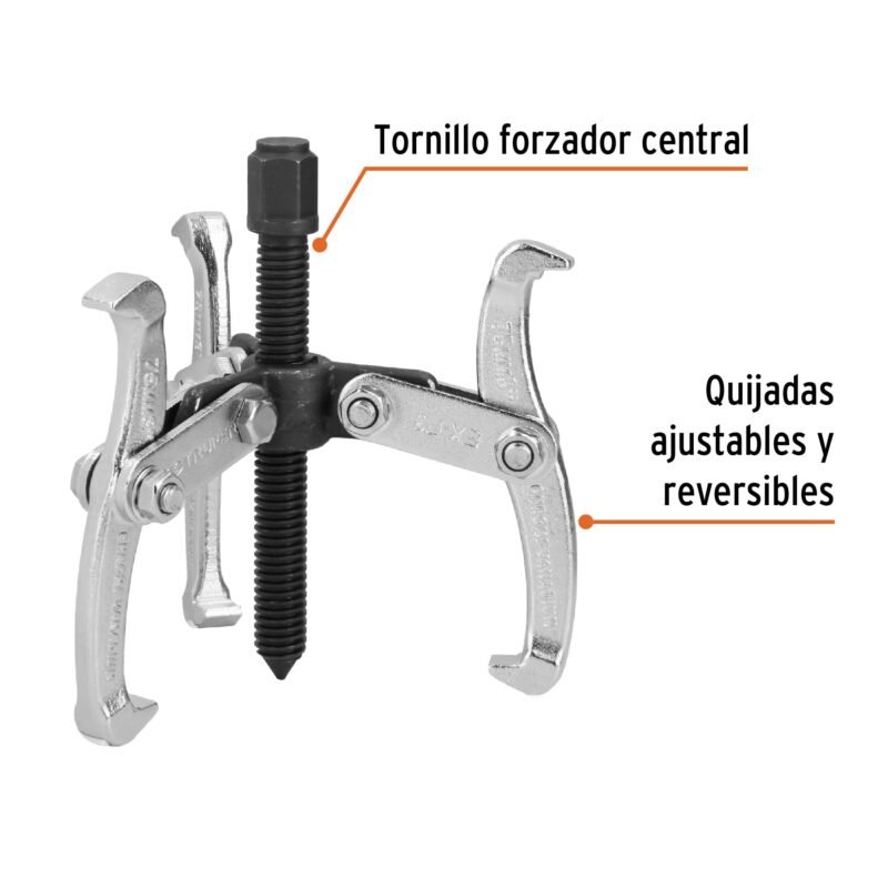 EX-P3FC1.jpg Código: 14500 Extractor de poleas, 3 quijadas, 3', Truper EX-P3