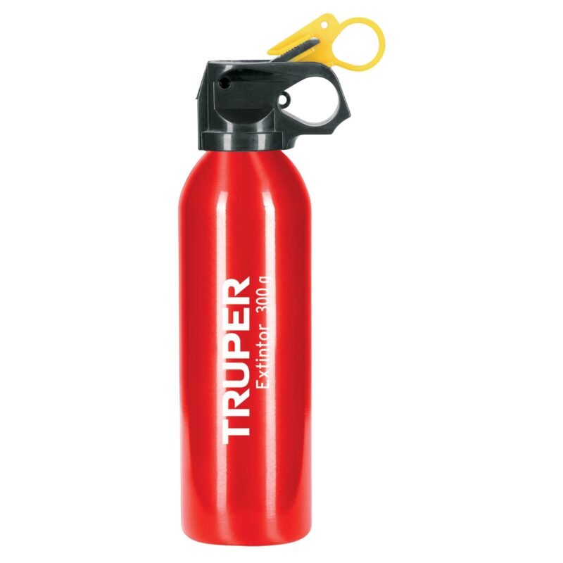 EXT-300.jpg Código: 101173 Extintor portátil desechable 300 g, polvo tipo ABC, Truper EXT-300
