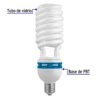Código: 48261 Lámpara espiral 105 W base mogul E39 220 V luz día, caja F-105EXC