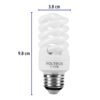 Código: 48502 Lámpara espiral mini T2 11 W luz de día en blíster, Volteck F-11EM