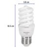 Código: 48504 Lámpara espiral mini T2 13 W luz de día en blíster, Volteck F-13EM
