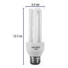Código: 46844 Lámpara triple T3 15 W luz de día en blíster, Volteck F-15T3