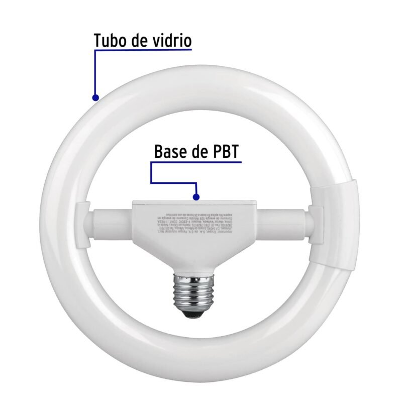 F-22CICFC1.jpg Código: 48236 Lámpara circular T9 22 W luz de día en caja, Volteck F-22CIC