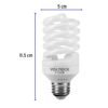 Código: 46838 Lámpara espiral mini T2 23 W luz de día en blíster, Volteck F-23EM