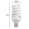 Código: 48215 Lámpara espiral T4 24 W luz de día en blíster, Volteck F-24E