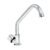Código: 49500 Llave individual fregadero, cuello corto, hexagonal, BASIC F-312