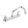 Código: 45609 Mezcladora 8' fregadero cromo, cuello corto, palanca, BASIC F-317P