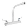 Código: 49191 Mezcladora 8' fregadero cromo, cuello cobra, palanca, BASIC F-319P