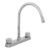 Código: 45616 Mezcladora 8' fregadero cromo, cuello curvo,compresión,BASIC F-320-C
