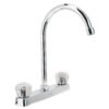 Código: 45617 Mezcladora 8' fregadero cromo, cuello curvo, acrílico, BASIC F-320A