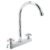Código: 45620 Mezcladora 8' fregadero cromo, cuello curvo, cruceta, BASIC F-320E