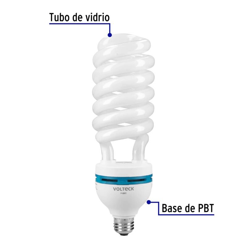 F-55ECFC1.jpg Código: 48216 Lámpara espiral T5 55 W alta potencia luz de día, caja F-55EC