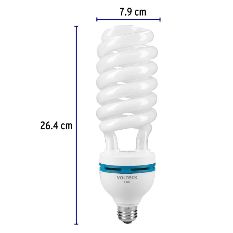 F-55ECFC2.jpg Código: 48216 Lámpara espiral T5 55 W alta potencia luz de día, caja F-55EC