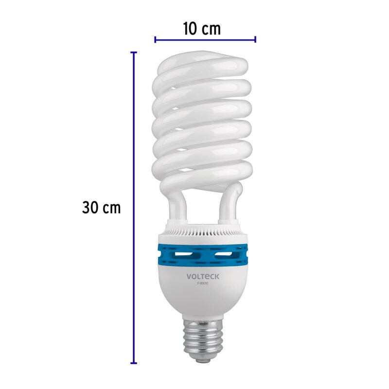 F-85EXCFC2.jpg Código: 48260 Lámpara espiral 85 W base mogul E39 220 V luz día, caja F-85EXC