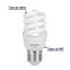 Código: 48500 Lámpara espiral mini T2 9 W luz de día en blíster, Volteck F-9EM