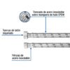 Código: 49134 Manguera para boiler, acero inox, 1/2'x3/4', 80 cm, Foset FBO-1280X