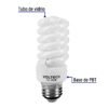 Código: 48205 Lámpara espiral mini T2 15 W luz cálida en blíster, Volteck FC-15EM