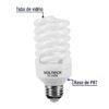 Código: 48507 Lámpara espiral mini T2 25 W luz cálida en blíster, Volteck FC-25EM