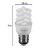 Código: 48501 Lámpara espiral mini T2 9 W luz cálida en blíster, Volteck FC-9EM