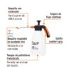 Código: 102645 Fumigador doméstico de 2.5 litros, mango ergonómico, Expert FDO-2X