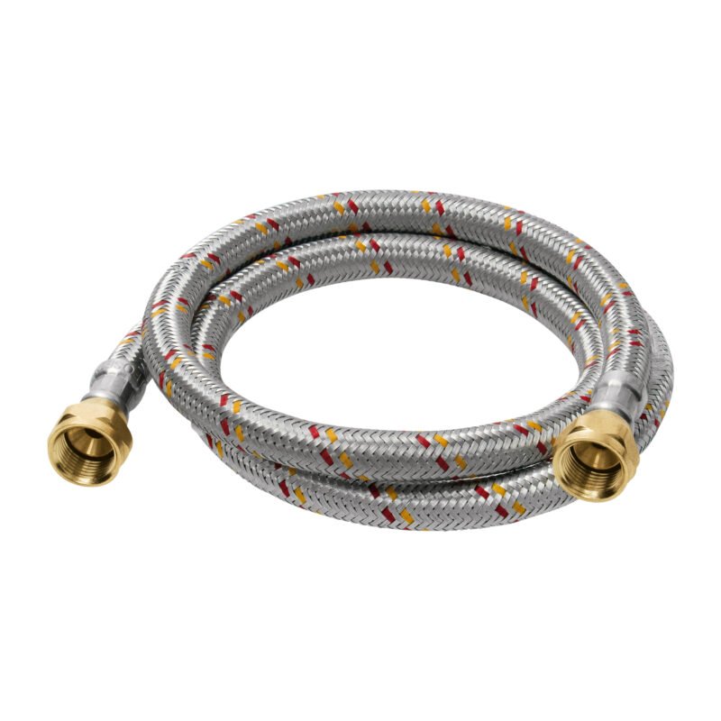 FGA-10P.jpg Código: 24061 Manguera para gas, aluminio, 3/8', 100 cm, Foset Basic FGA-10P