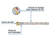 Código: 24063 Manguera para gas, aluminio, 3/8', 200 cm, Foset Basic FGA-20P