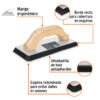 Código: 15428 Flota de hule 9-1/2', espesor 5/8',acabado extraliso, TRUPER FL-10X