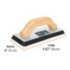 Código: 15428 Flota de hule 9-1/2', espesor 5/8',acabado extraliso, TRUPER FL-10X