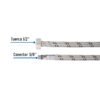Código: 49202 Manguera para monomando, acero inox, 1/2' x 3/8' UNF, 55cm FMO-3855XS