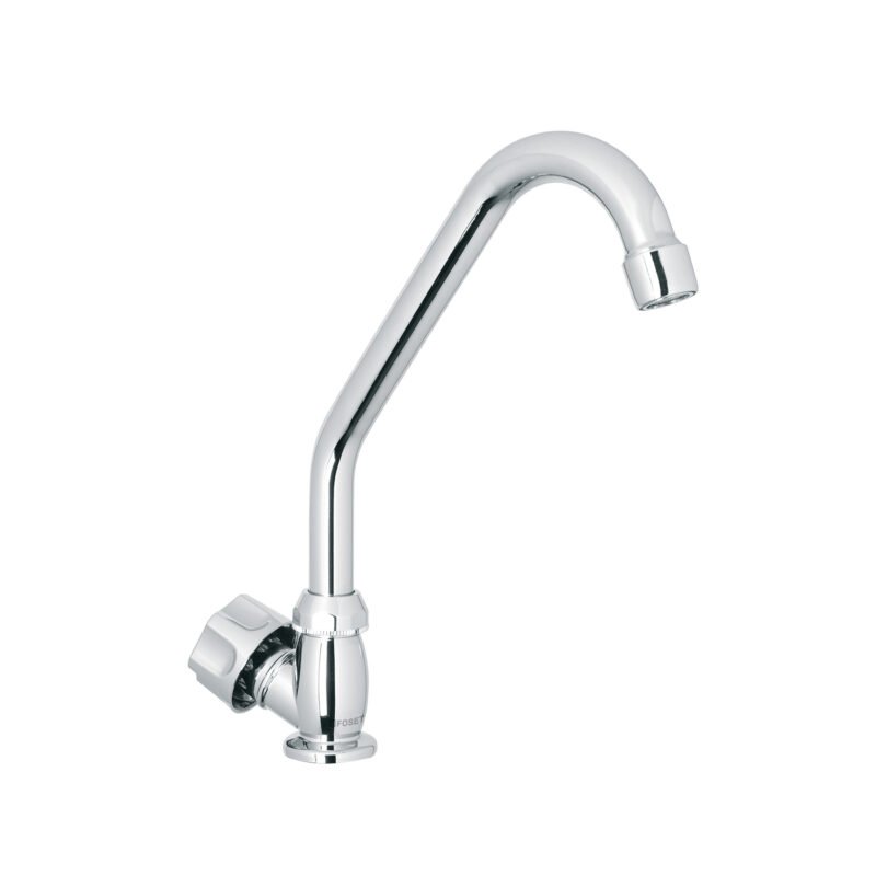 Código: 47379 Llave individual fregadero,ABS,cuello corto,hexagonal, BASIC FP-312