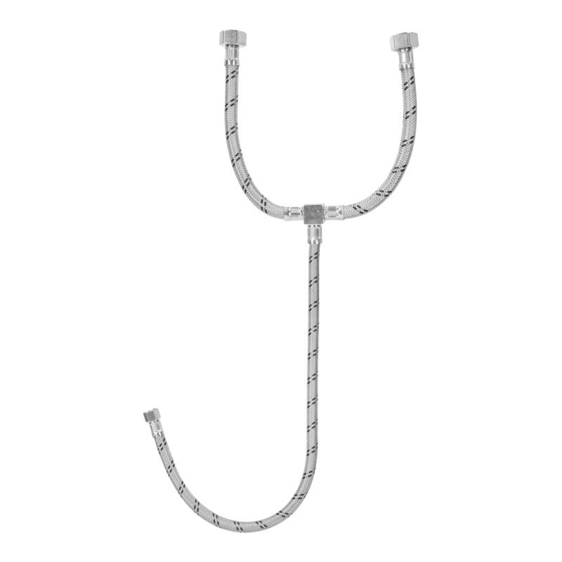 FTE-55XL.jpg Código: 45506 Manguera 'T' lavabo/fregadero,acero inox,3/8'x1/2'x1/2',55cm FTE-55XL
