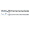 Código: 45506 Manguera 'T' lavabo/fregadero,acero inox,3/8'x1/2'x1/2',55cm FTE-55XL