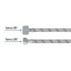 Código: 45500 Manguera p/WC, acero inox, 3/8'x7/8', 40cm, plástico/latón FWC-P40XL