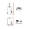 Código: 14821 Gato hidráulico de botella de 50 Ton, Truper GAT-50