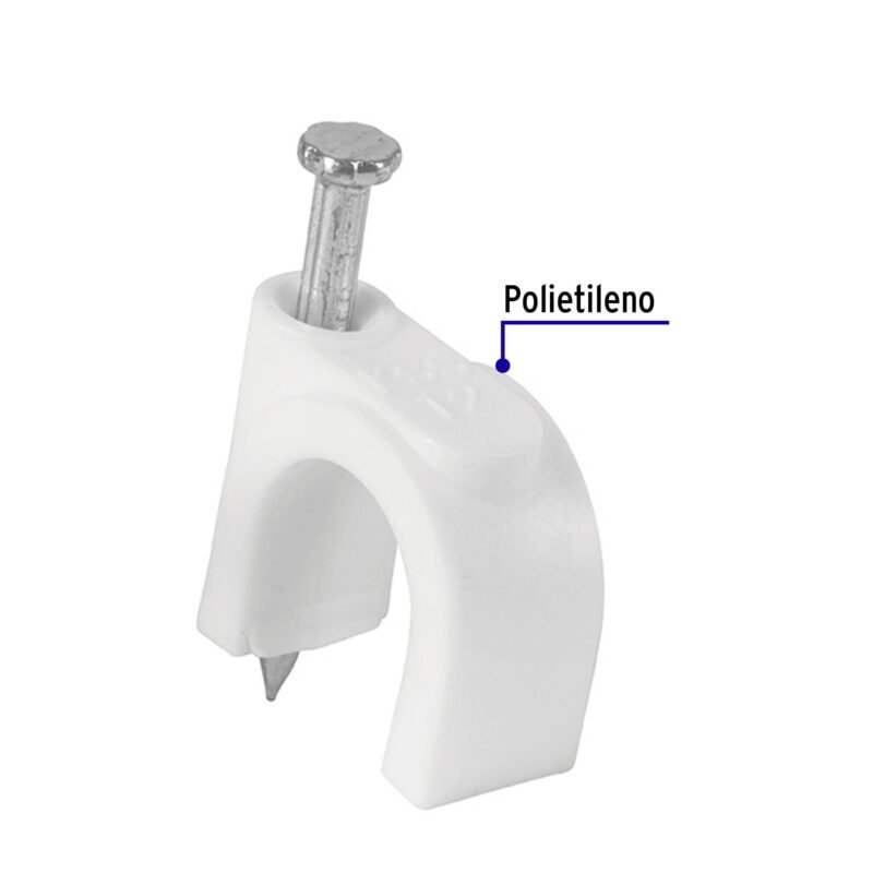 GCU-12BFC1.jpg Código: 48275 Bolsa con 20 grapas blancas de 12 mm para cable redondo GCU-12B