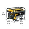 Código: 26034 Generador portátil 2.5 kW motor a gasolina, PRETUL GEN-25P