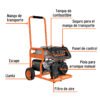 Código: 15343 Generador portátil 4.5 kW motor a gasolina, TRUPER GEN-45X
