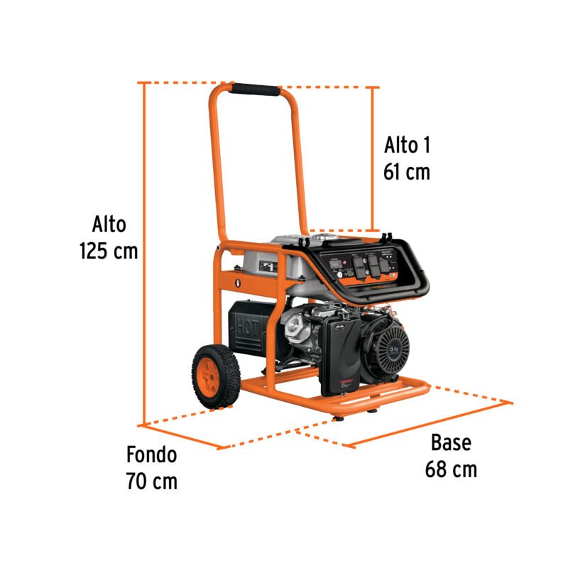Código: 15344 Generador portátil 5.5 kW motor a gasolina, TRUPER GEN-55X