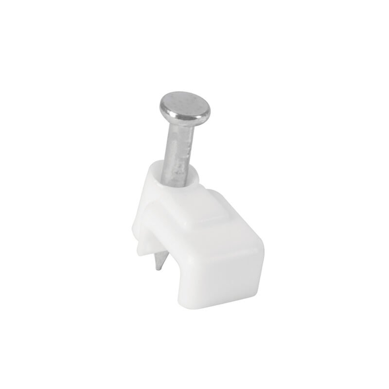 Código: 48277 Bolsa con 20 grapas blancas de 3 x 6 mm para cable plano GPL-5B