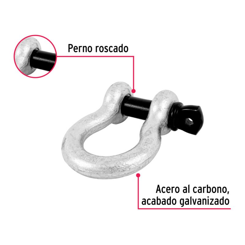 GRI-1FC1.jpg Código: 44975 Grillete de acero forjado 1', Fiero GRI-1