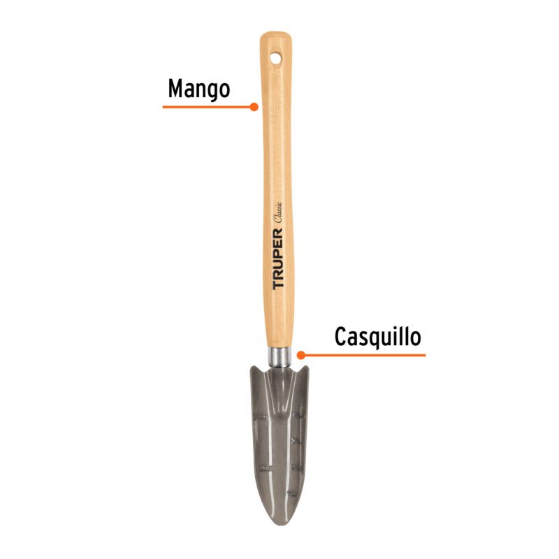 Código: 15034 Transplantador para jardín, mango de 12-1/4', TRUPER GTL-TR