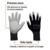 Código: 13292 Guantes de nylon recubiertos de poliuretano, G, TRUPER GU-113