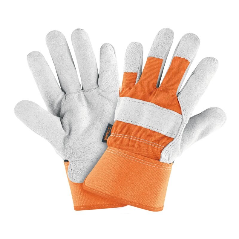 Código: 14245 Guantes de carnaza y loneta, unitalla, TRUPER GU-235