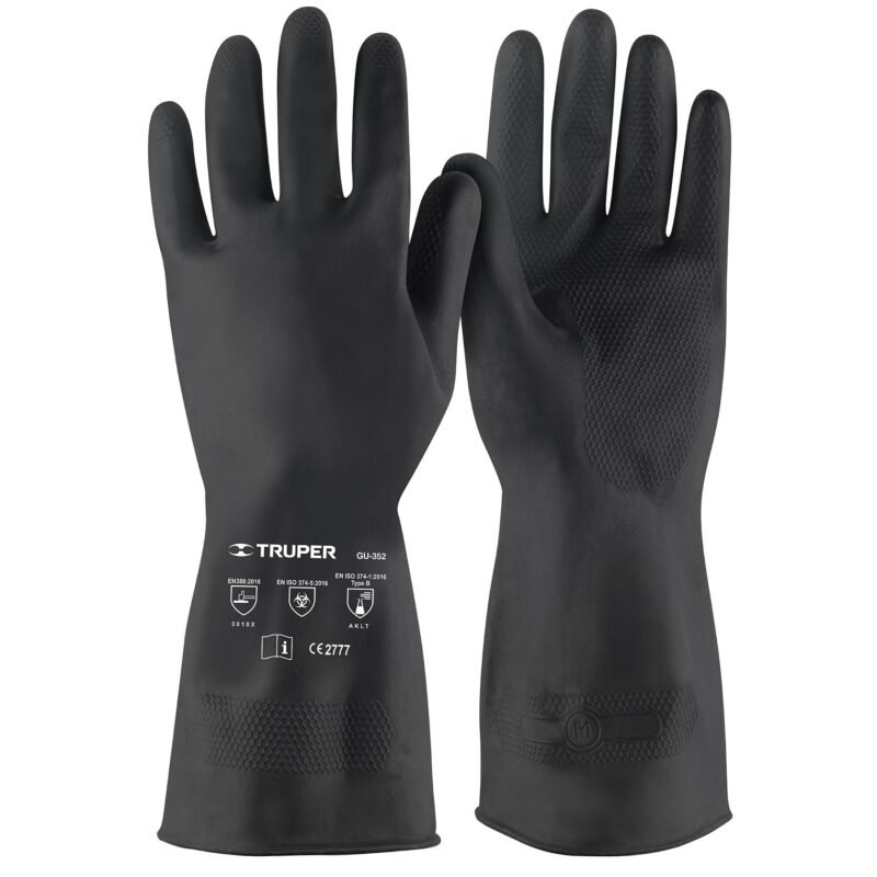 Código: 14266 Guantes de látex para pintor, M, TRUPER GU-352